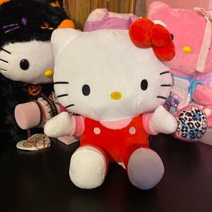 Sanrio Hello Kitty Stuffed Animal Red and White Plush